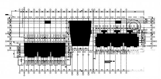 综合现代小区项目CAD施工图纸（D段阳光会所)(地下停车) - 3