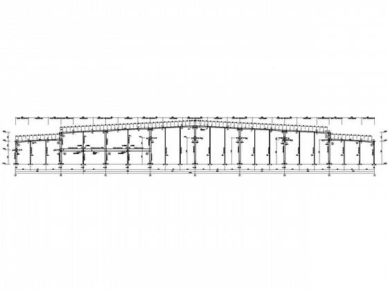 局部2层门式刚架厂房结构CAD施工图纸(平面布置图) - 1