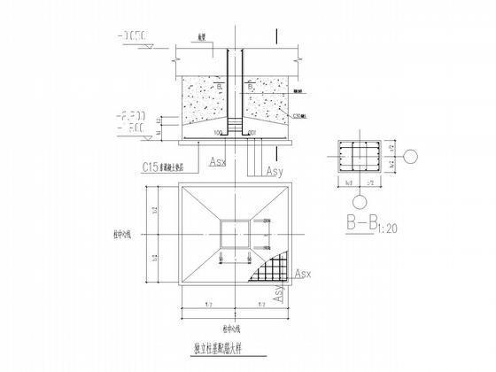 3层钢框架办公销售楼结构CAD施工图纸 - 5