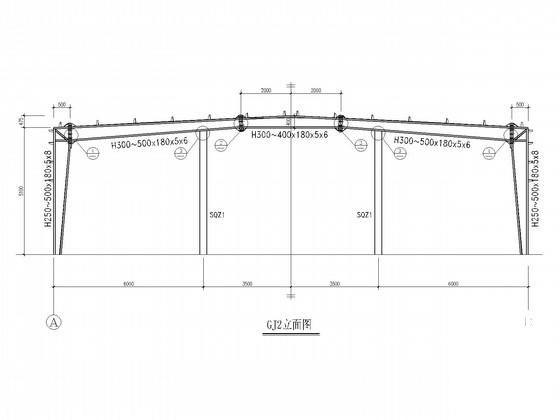 19米跨门式刚架厂房结构CAD施工图纸（独立基础） - 1