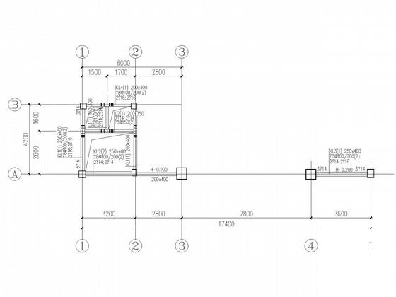 单层大门框架结构CAD施工图纸(柱下独基) - 1