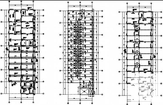 框架结构食堂综合楼结构CAD施工图纸 - 2