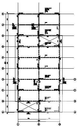3层框架结构综合楼结构CAD施工图纸（6度抗震） - 2