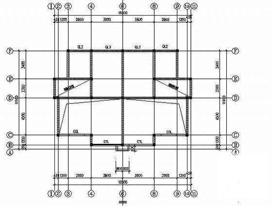 3层砖混联排别墅结构CAD施工图纸（建筑图纸） - 2