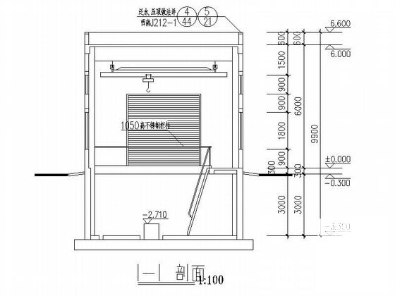 单层净水厂及配套建筑CAD施工图纸 - 2