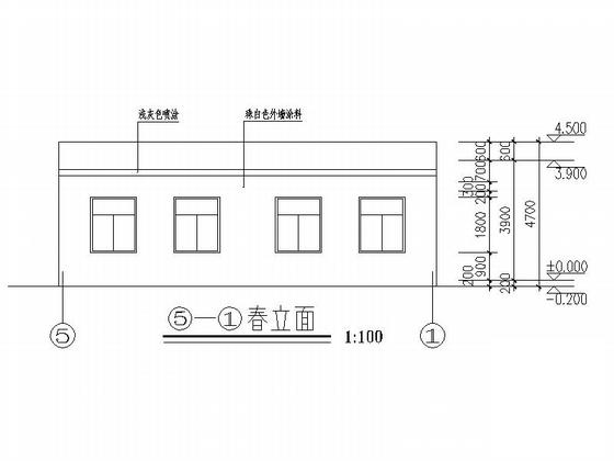 单层净水厂及配套建筑CAD施工图纸 - 4