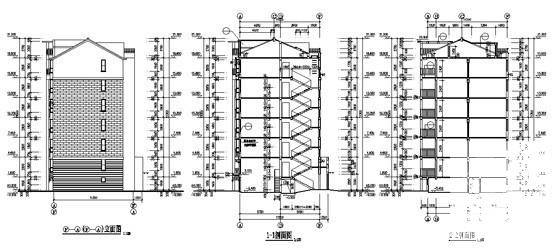 欧陆风格小区二期工程-多层住宅建筑施工CAD图纸(12号、15号楼) - 4