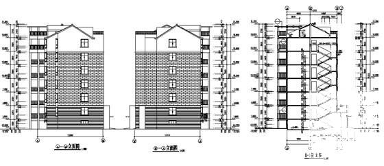 欧陆风格小区二期工程-多层住宅建筑施工CAD图纸(10号、11号楼) - 4