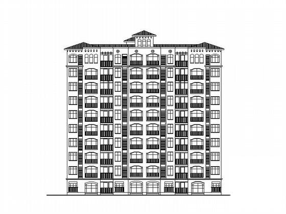 现代风格10层教师公寓建筑CAD图纸（2套） - 1