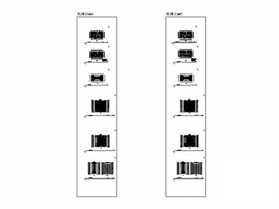 现代风格10层教师公寓建筑CAD图纸（2套） - 4