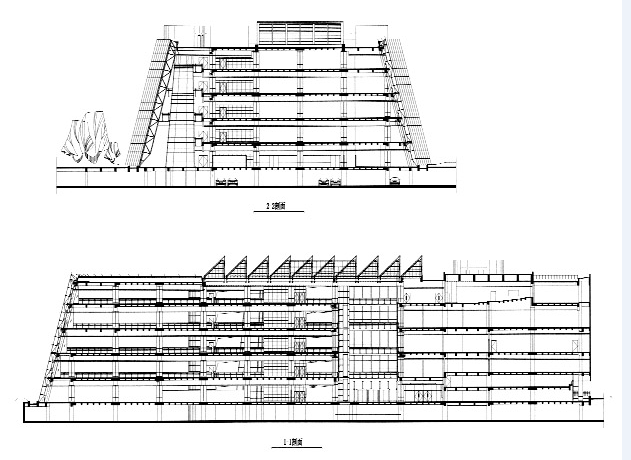 泰达图书馆建筑施工CAD图纸（钢筋混凝土结构框架剪力墙） - 5