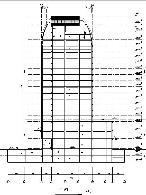 5套商务办公楼建筑设计CAD施工图纸（金属幕墙,石材幕墙,人造板幕墙）(钢筋混凝土结构) - 2