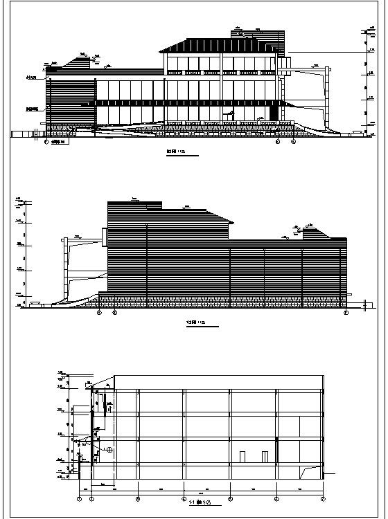 利安达多层办公综合楼石材幕墙框架剪力墙建筑CAD施工图纸(钢筋混凝土结构) - 1