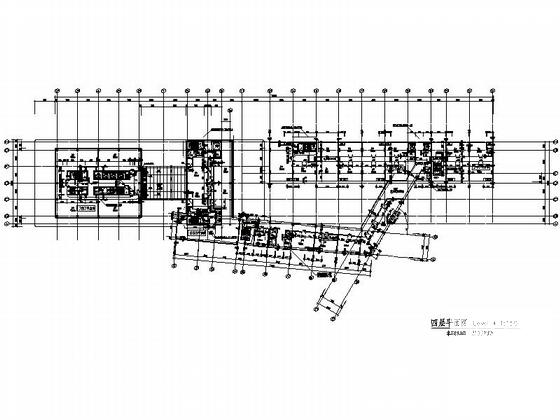 框架剪力墙4层办公楼建筑CAD施工图纸 - 4