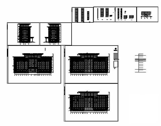 现代风格9层财政局幕墙建筑CAD图纸 - 2