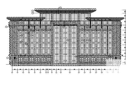 现代风格9层财政局幕墙建筑CAD图纸 - 4