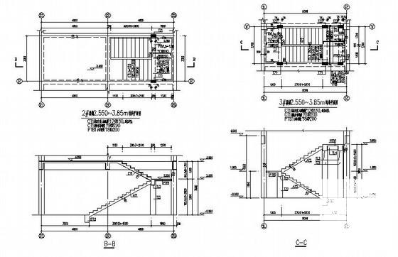 钢结构厂房结构CAD施工图纸（24米跨带吊车）(平面布置图) - 4