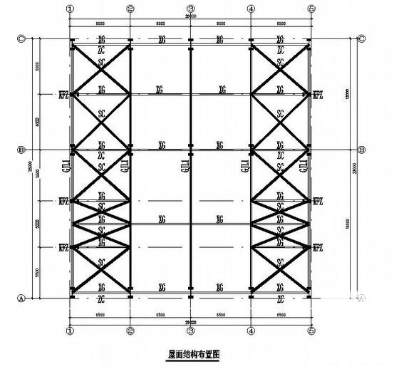 16米跨钢结构库房建筑结构CAD施工图纸（独立基础） - 1