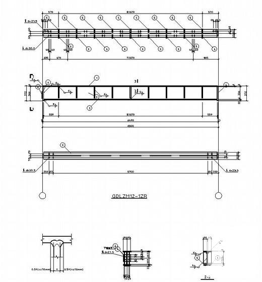16米跨钢结构库房建筑结构CAD施工图纸（独立基础） - 3