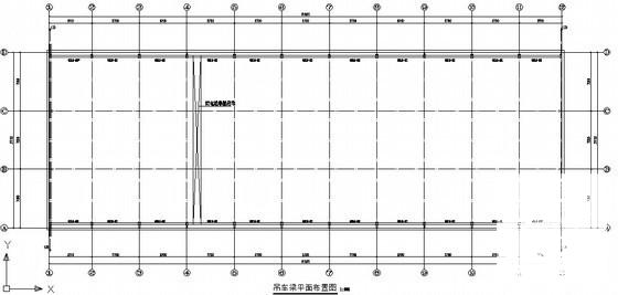 21米跨门式刚架厂房结构CAD施工图纸(基础平面图) - 2
