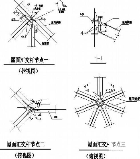 3层轻钢别墅结构CAD施工图纸(坡屋顶弧形楼梯) - 4