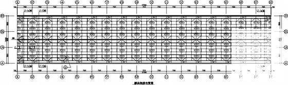 带吊车24米门式刚架厂房结构CAD施工图纸(平面布置图) - 1