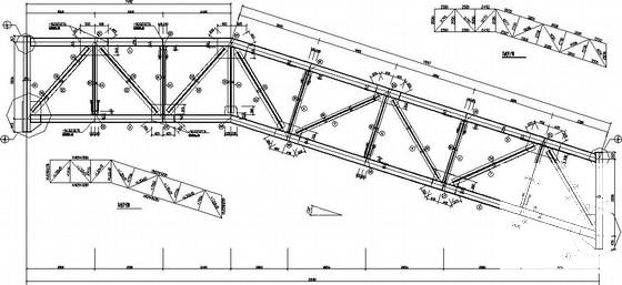钢桁架带式输送机栈桥结构CAD施工图纸 - 2
