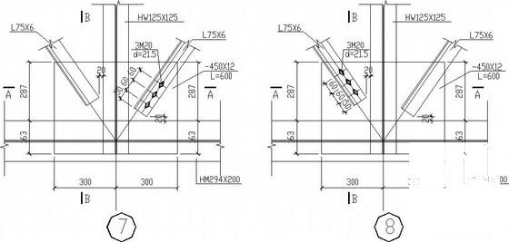 钢桁架带式输送机栈桥结构CAD施工图纸 - 4