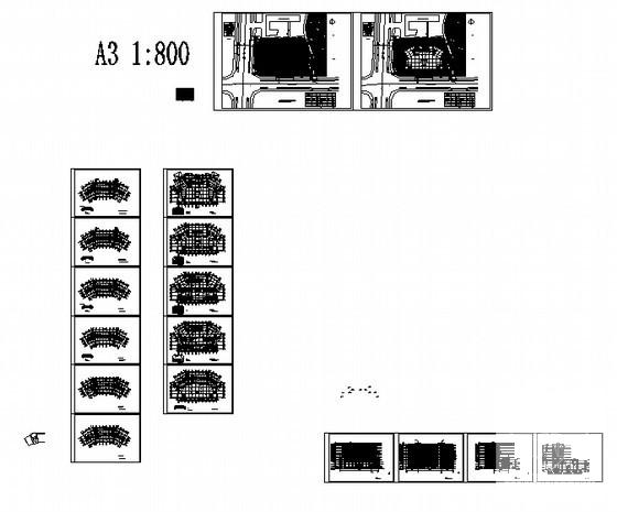 4层综合商务楼建筑方案设计图纸（效果图纸）(单身公寓) - 2