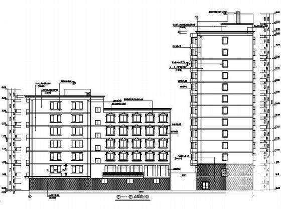 商业综合楼建筑扩初CAD图纸 - 2