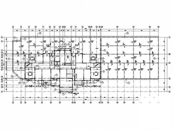 15层桩基础剪力墙结构高层住宅楼结构CAD施工图纸 - 1