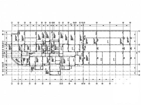 15层桩基础剪力墙结构高层住宅楼结构CAD施工图纸 - 2