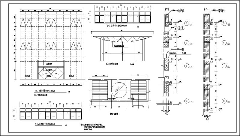 多层酒店建筑设计方案CAD施工图纸(钢筋混凝土结构) - 3