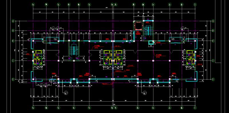 3套临城农贸市场建筑CAD施工图纸（文件及建筑设计说明书）精(钢筋混凝土结构) - 2