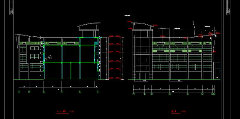 3套临城农贸市场建筑CAD施工图纸（文件及建筑设计说明书）精(钢筋混凝土结构) - 4
