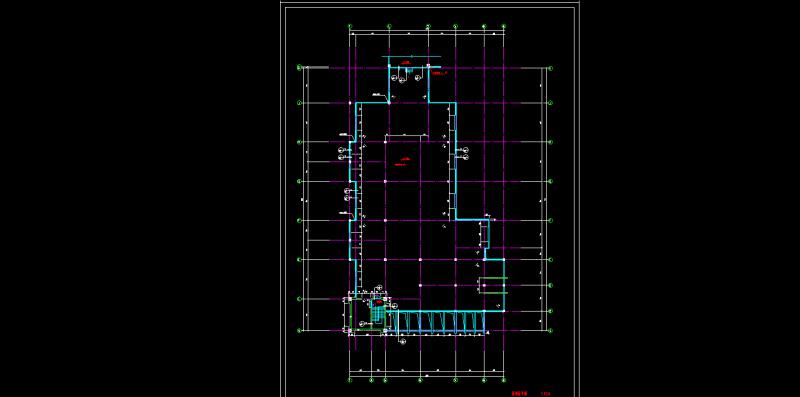 3套临城农贸市场建筑CAD施工图纸（文件及建筑设计说明书）精(钢筋混凝土结构) - 5