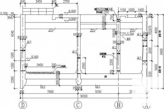 码头雨水泵房混凝土沉井结构CAD施工图纸 - 2