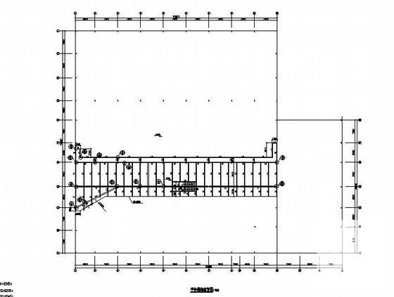 门式刚架结构汽车展厅结构CAD施工图纸（独立基础） - 1