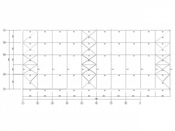 24米跨门式刚架干煤棚结构CAD施工图纸 - 3