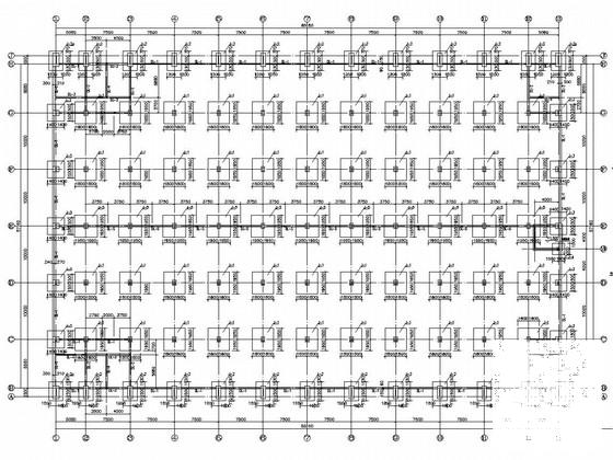 3层钢管桁架框架结构CAD施工图纸 - 1