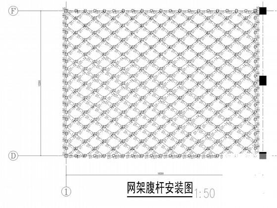 6度区汽车销售服务店钢结构CAD施工图纸 - 1