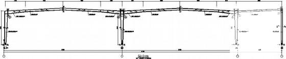 68米跨门式刚架带夹层结构CAD施工图纸 - 1