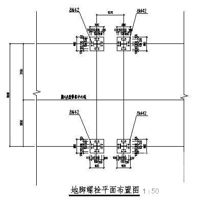 烧结工程通廊结构CAD施工图纸(平面布置图) - 3