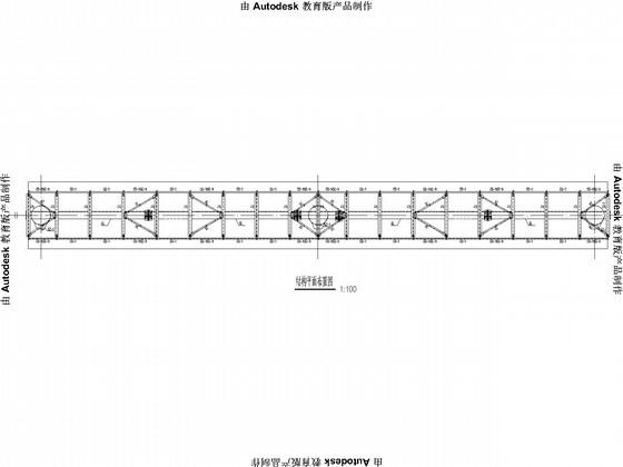 36米跨城市公路广告牌结构CAD施工图纸 - 3