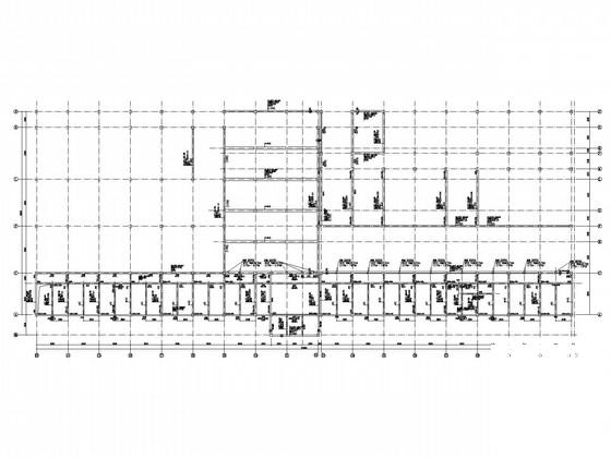 大型框架柱钢屋盖屠宰场结构CAD施工图纸(平面布置图) - 3