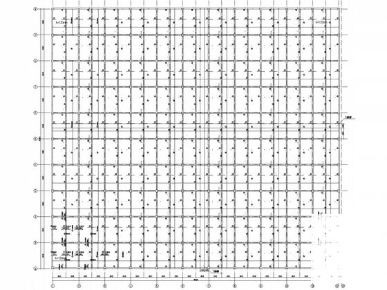 大型框架柱钢屋盖屠宰场结构CAD施工图纸(平面布置图) - 4