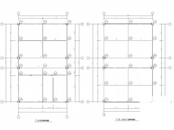 4层独立基础钢框架别墅结构CAD施工图纸(楼梯平面图) - 2