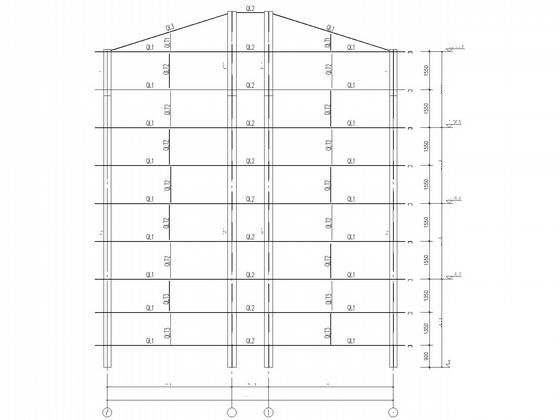4层独立基础钢框架别墅结构CAD施工图纸(楼梯平面图) - 5