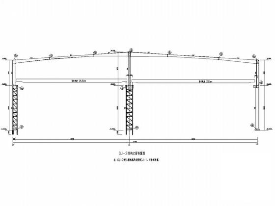 75吨吊车厂房结构CAD施工图纸（建筑图纸） - 4