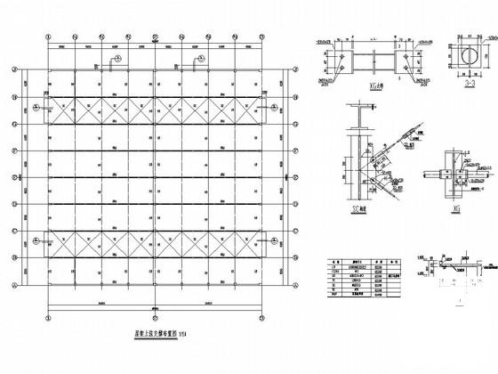 24米两跨钢结构排架结构CAD施工图纸(基础平面图) - 2